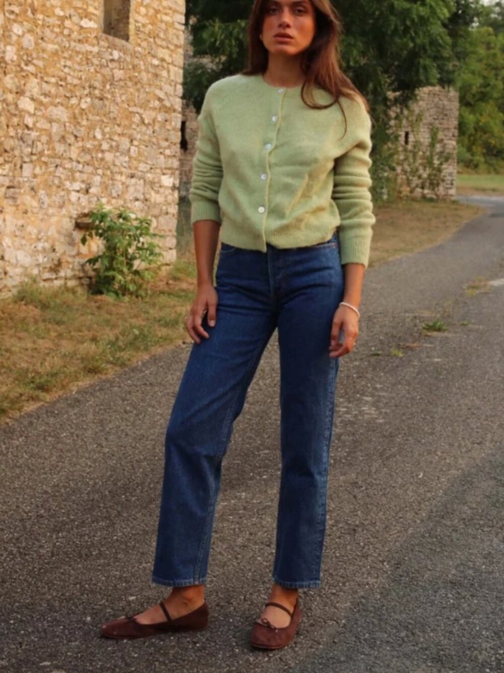 NWT Doen Diana Crop Jeans in Rousseau Wash, Size 25